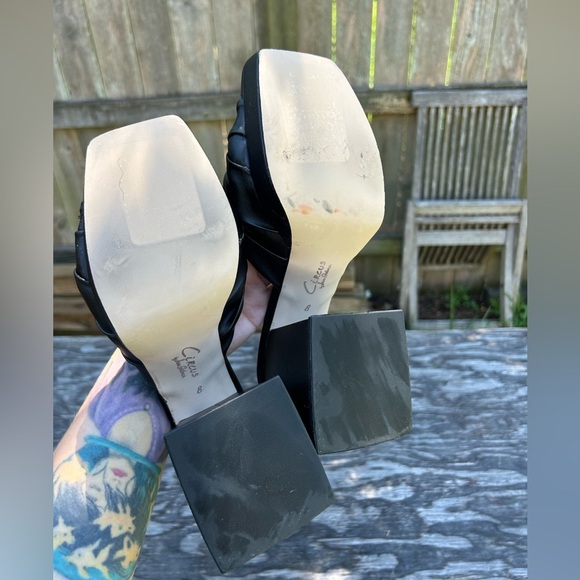 Circus NY by Sam Edelman chunk platforms size 8 black Marianna - Picture 6 of 8